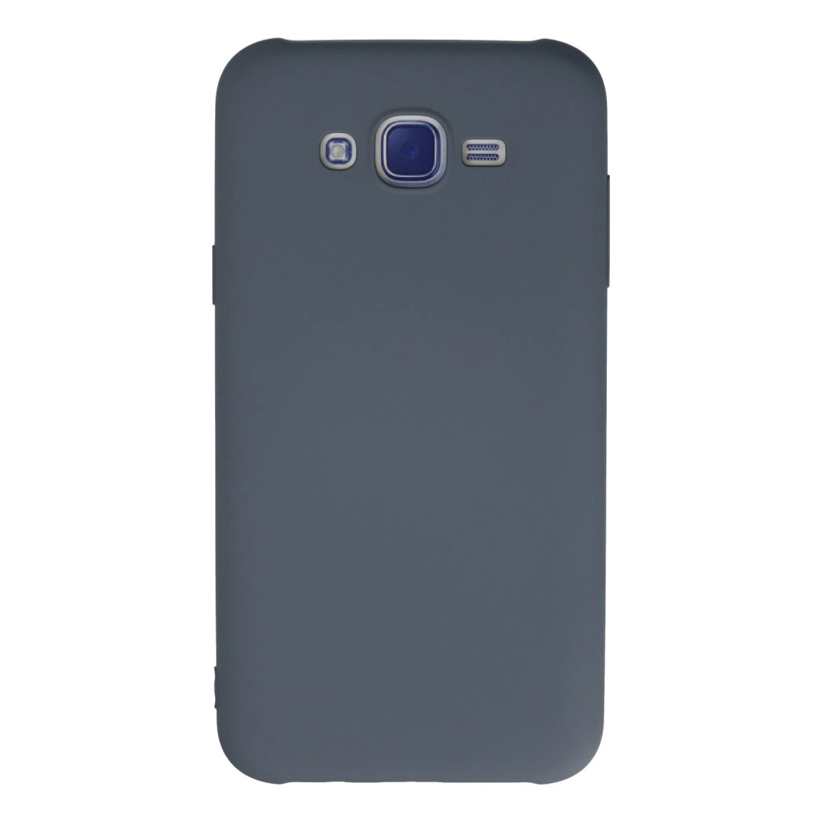 Samsung Galaxy J7 Kılıf Nano İçi Kadife Silikon - Gri