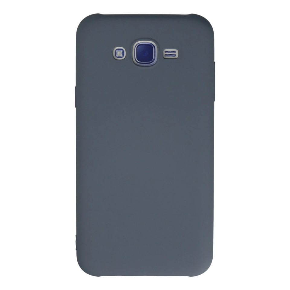 Samsung Galaxy J7 Kılıf Nano İçi Kadife Silikon - Gri