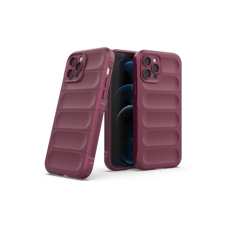 İphone 12 Pro Kılıf Optimum Silikon - Bordo