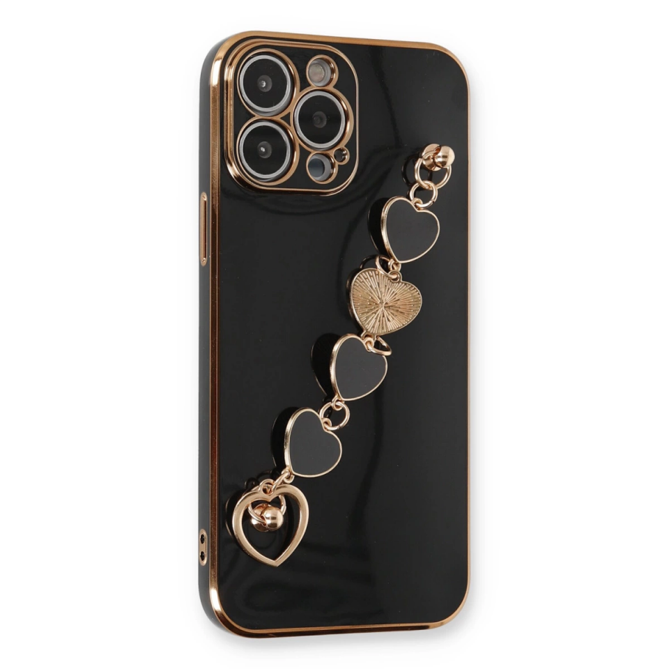 İphone 14 Pro Max Kılıf Esila Silikon - Siyah