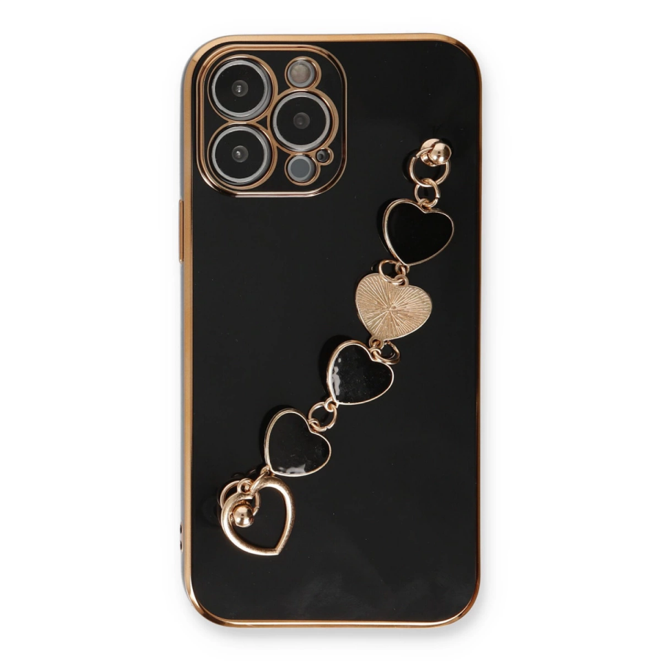 İphone 14 Pro Max Kılıf Esila Silikon - Siyah