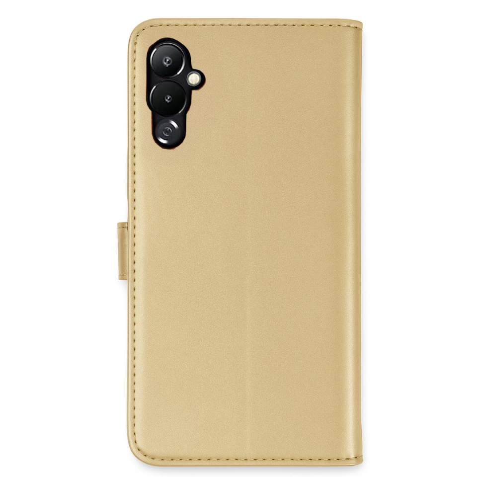 Tecno Pova 4 Kılıf Trend S Plus Kapaklı Kılıf - Gold