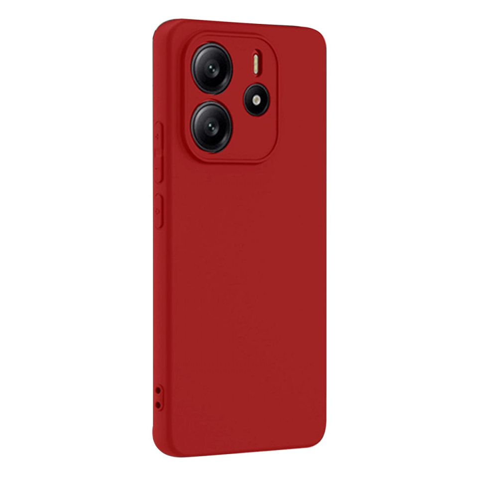 Xiaomi Redmi Note 14 4g Kılıf First Silikon - Kırmızı