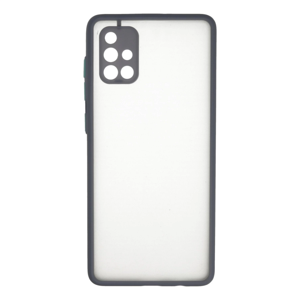 Samsung Galaxy A71 Kılıf Montreal Silikon Kapak - Gri
