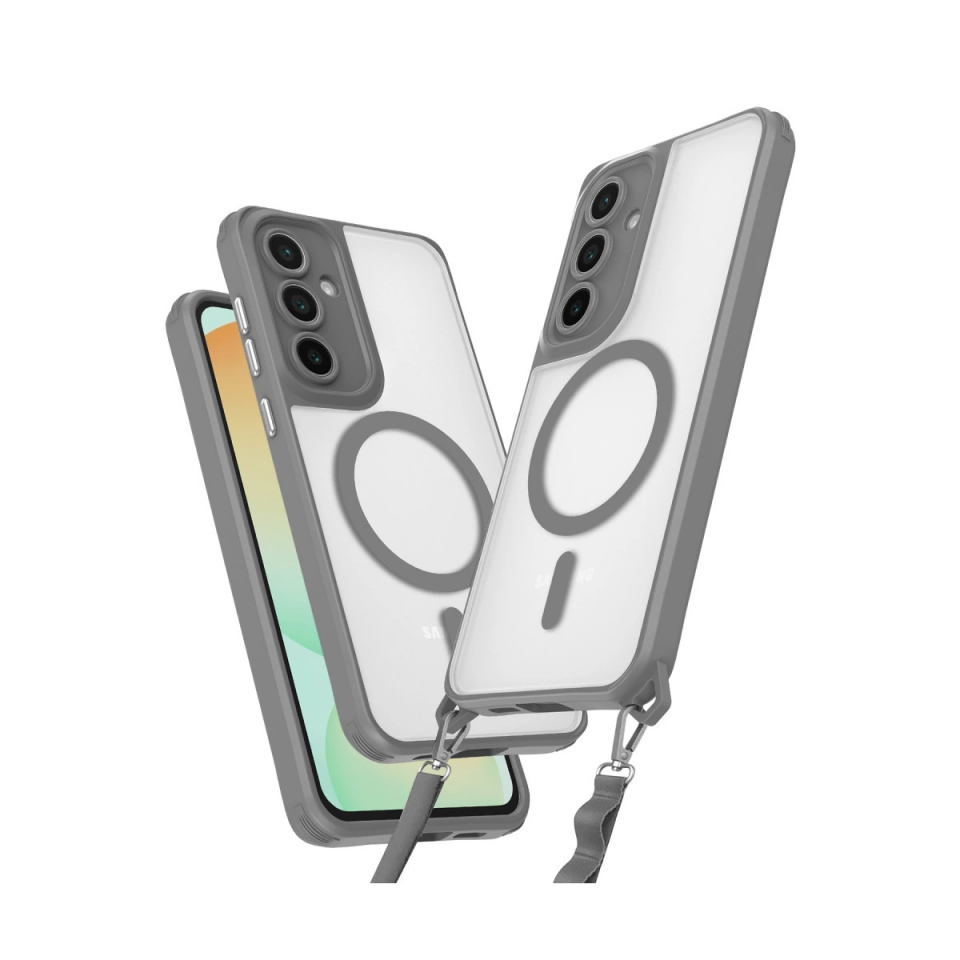 Samsung Galaxy S24 Fe Kılıf Enka Magsafe Silikon Kılıf - Titan Gri