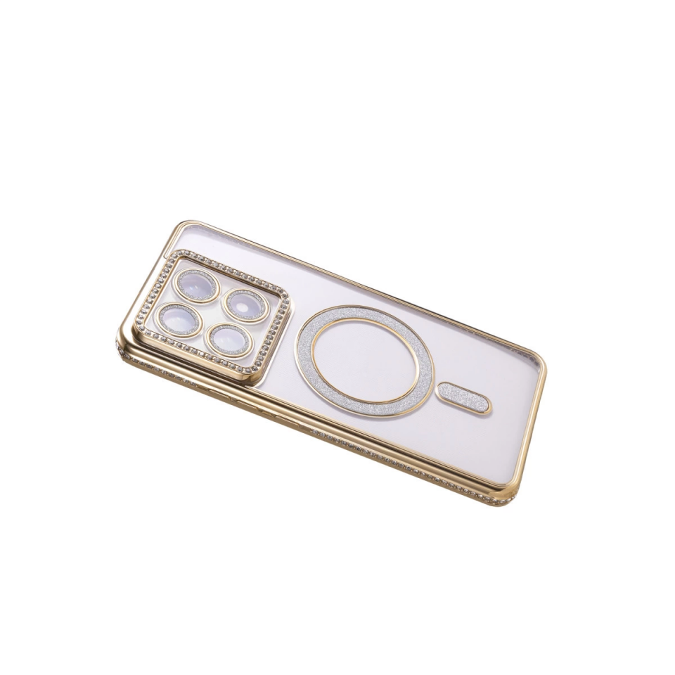 Xiaomi Mi 14t Pro Joke Simli Magneticsafe Kılıf - Gold