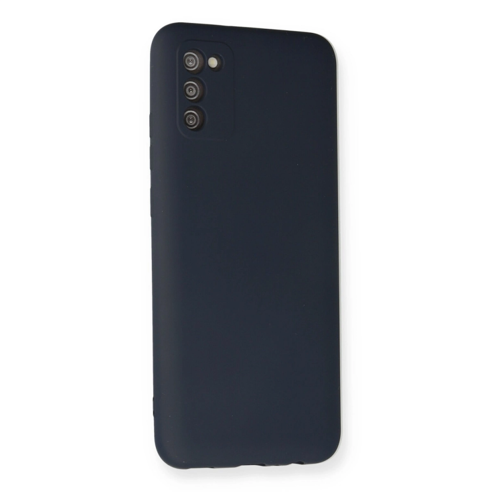 Samsung Galaxy A02s Kılıf Nano İçi Kadife Silikon - Lacivert