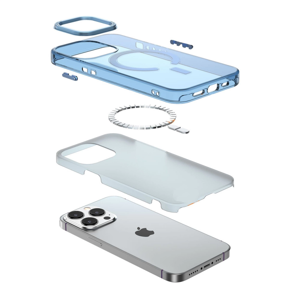 İphone 15 Pro Kılıf Troy Magsafe Kapak - Sarı