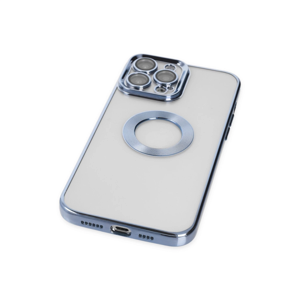 İphone 14 Pro Kılıf Slot Silikon - Sierra Blue
