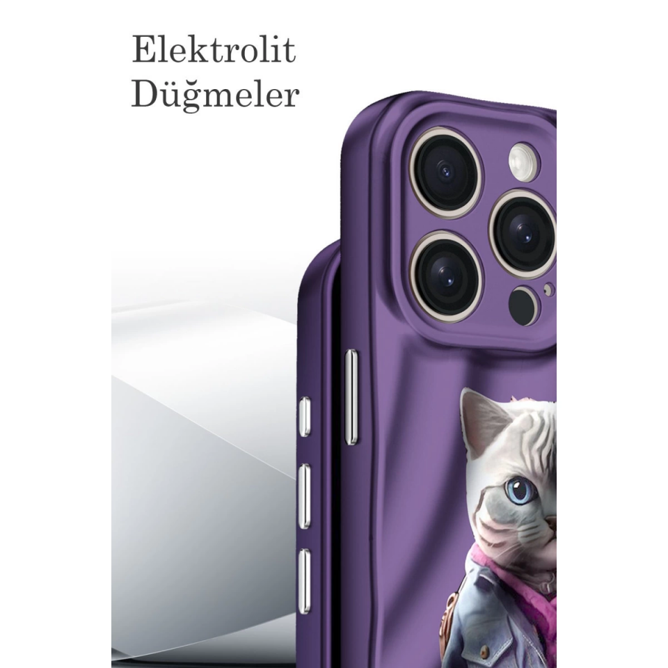 İphone 14 Pro Kılıf Crew Desenli Kapak - Çiçek