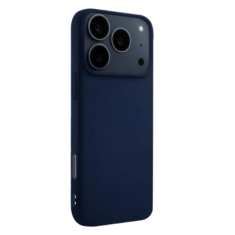 İphone 17 Pro Max Nano İçi Kadife Silikon - Lacivert