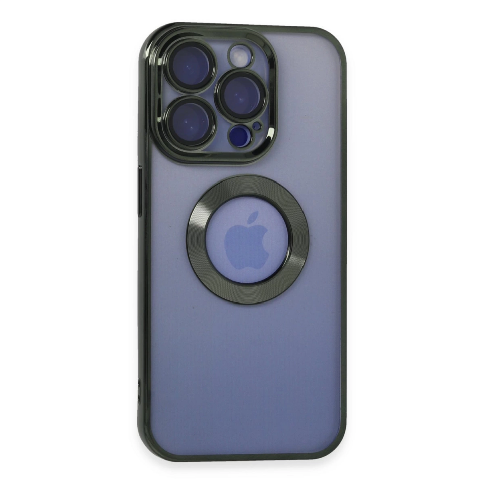 İphone 15 Pro Max Kılıf Slot Silikon - Köknar Yeşili