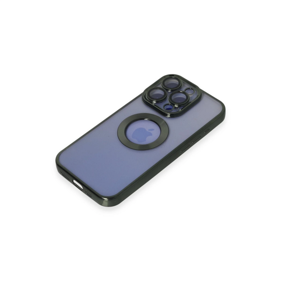 İphone 15 Pro Max Kılıf Slot Silikon - Köknar Yeşili