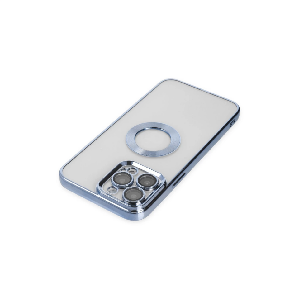 İphone 14 Pro Max Kılıf Slot Silikon - Sierra Blue