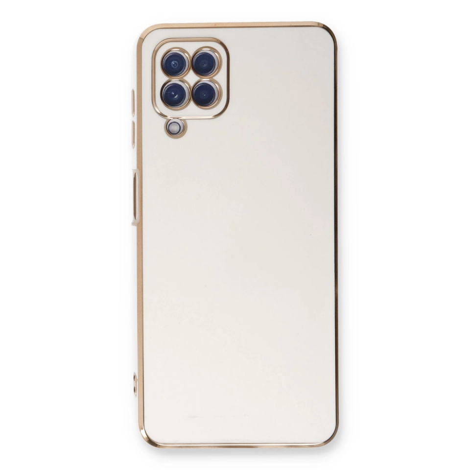 Samsung Galaxy A22 Kılıf Volet Silikon - Beyaz