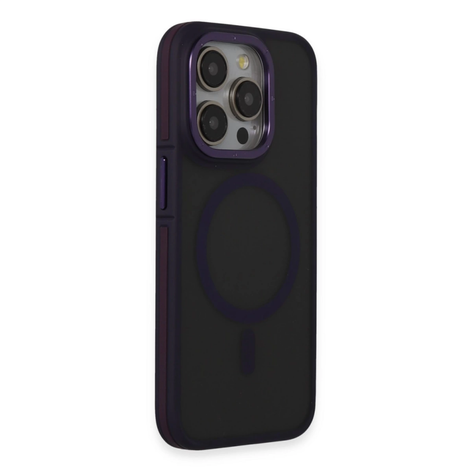 Joko İphone 14 Pro Max Kılıf Rocky Magsafe Kapak - Derin Mor