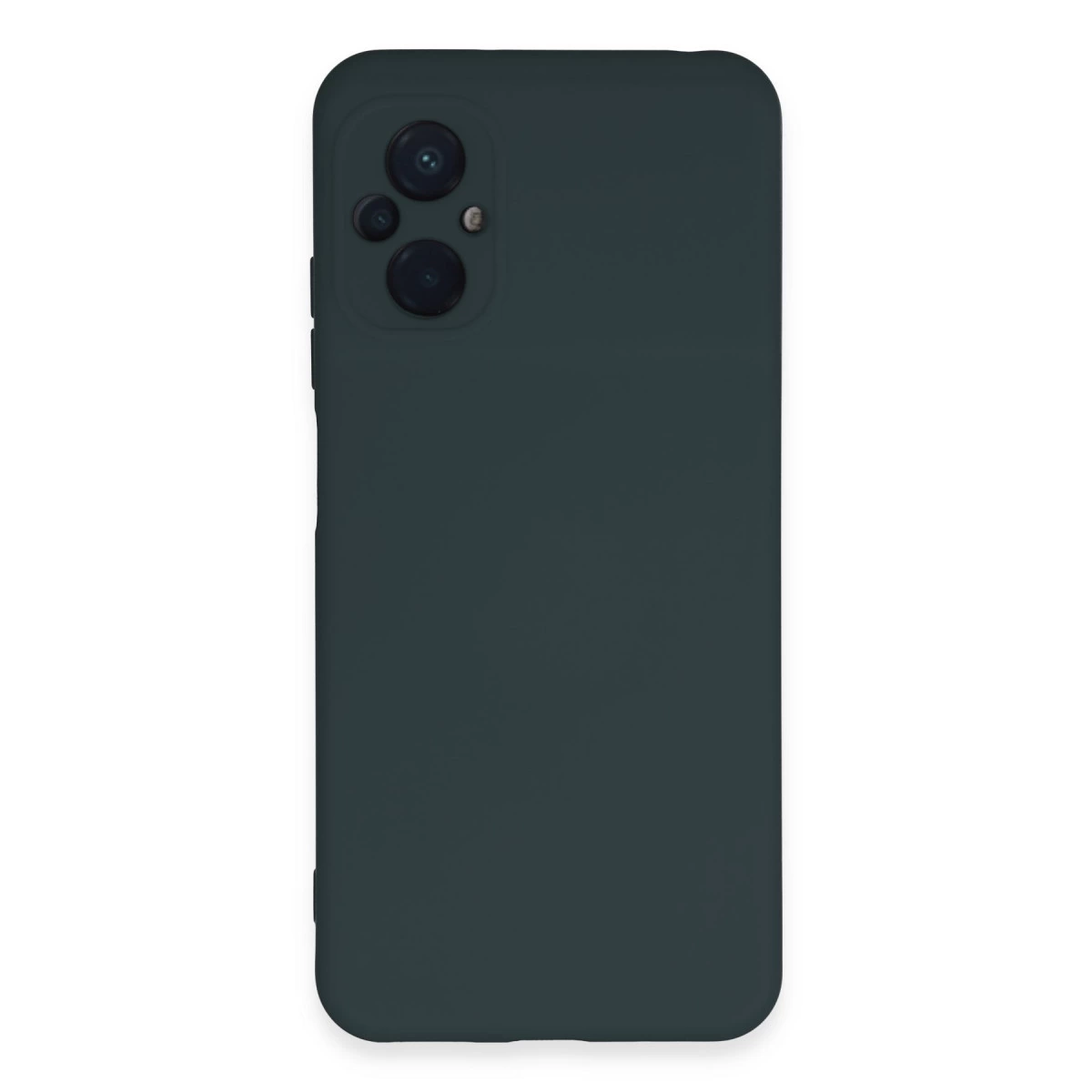 Xiaomi Poco M5 Kılıf Nano İçi Kadife Silikon - Koyu Yeşil