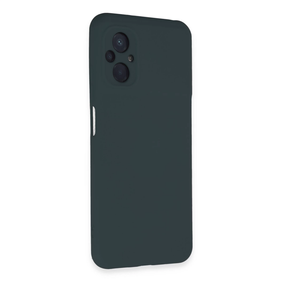 Xiaomi Poco M5 Kılıf Nano İçi Kadife Silikon - Koyu Yeşil