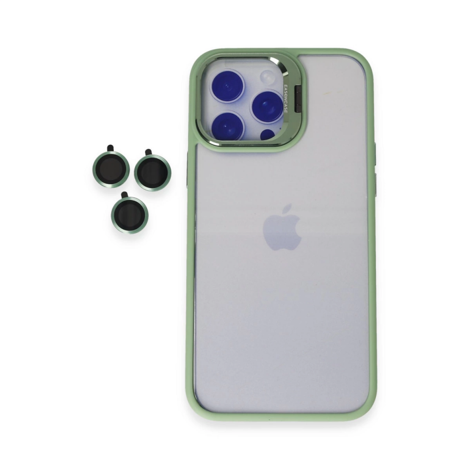 Joko İphone 15 Pro Max Kılıf Roblox Lens Standlı Kapak - Yeşil