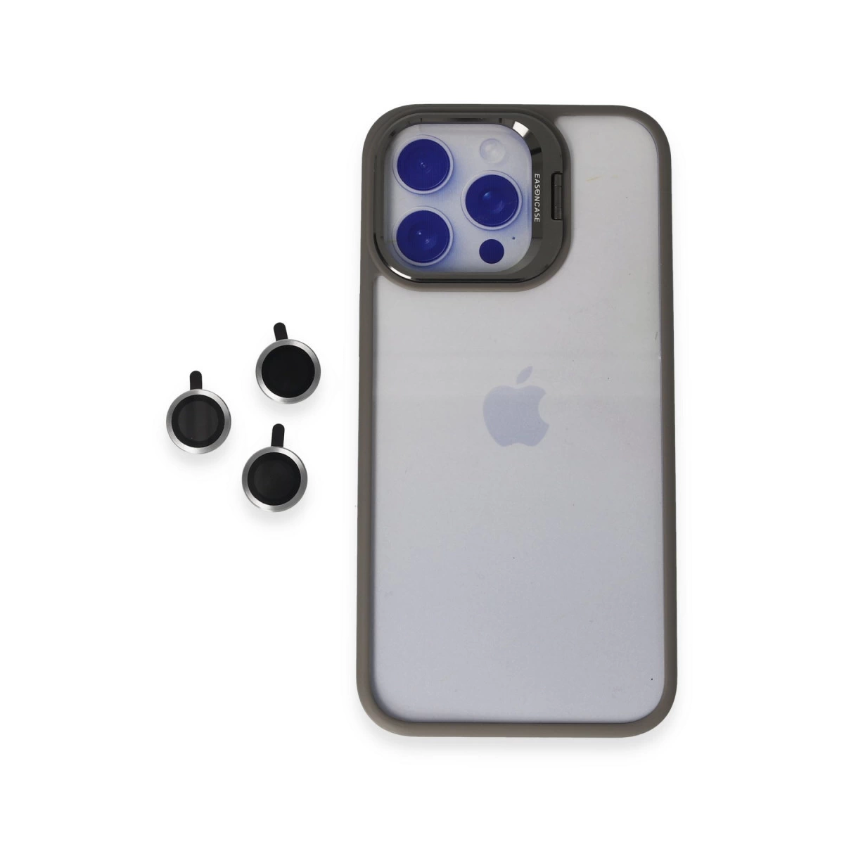 Joko İphone 15 Pro Max Kılıf Roblox Lens Standlı Kapak - Titan Gri