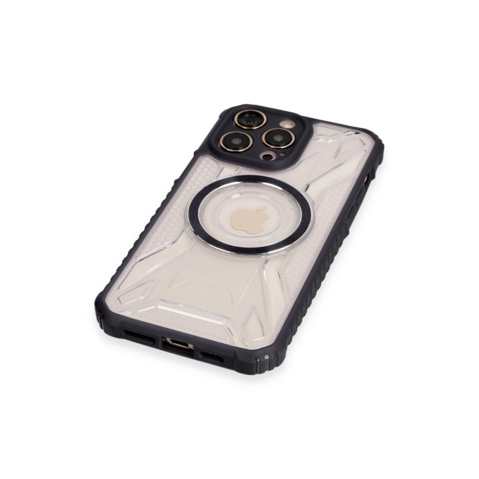 İphone 14 Pro Kılıf Prag Magneticsafe Kapak - Siyah