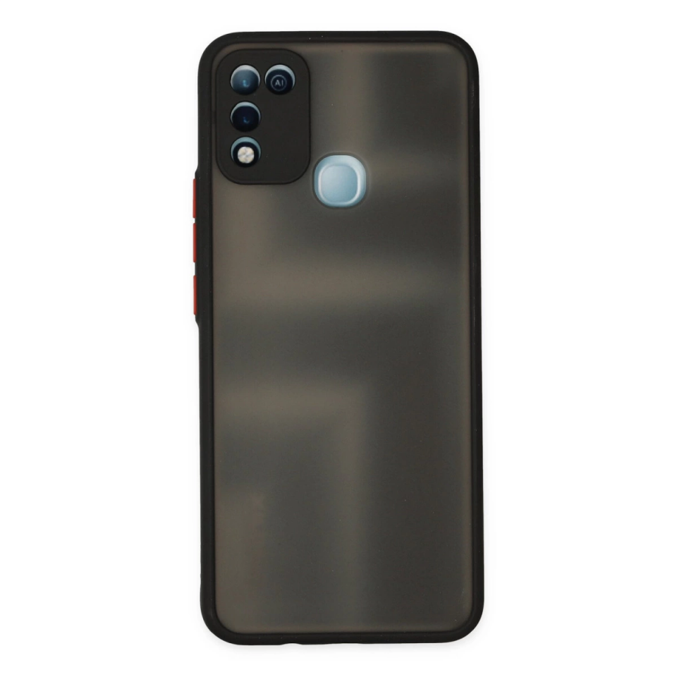 İnfinix Hot 10 Play Kılıf Montreal Silikon Kapak - Siyah