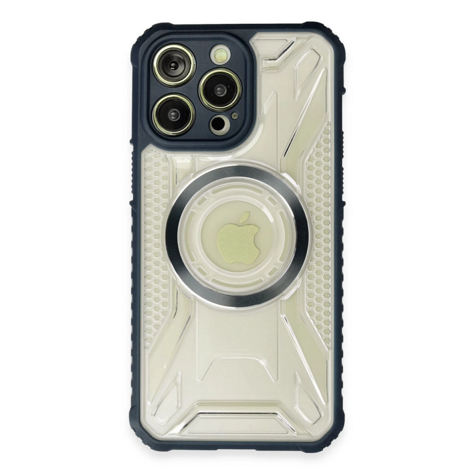 İphone 14 Pro Kılıf Prag Magneticsafe Kapak - Lacivert