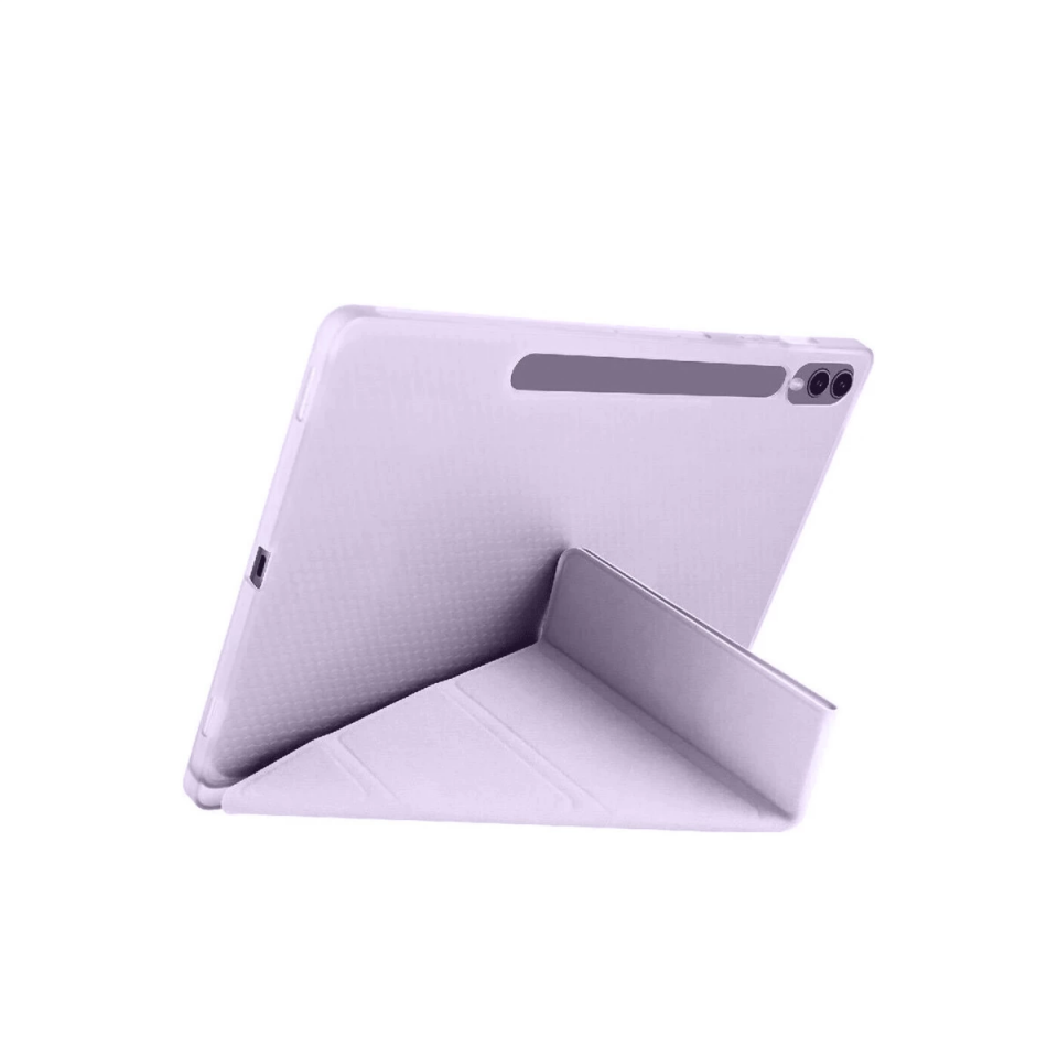 Samsung Galaxy X610 Tab S9 Fe Plus 12.4 Kılıf Kalemlikli Mars Tablet Kılıfı - Lila