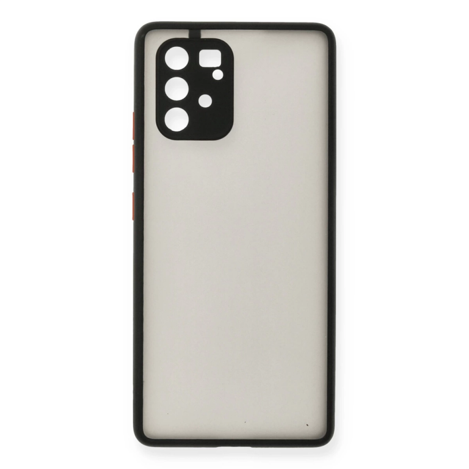 Samsung Galaxy A91 / S10 Lite Kılıf Montreal Silikon Kapak - Siyah