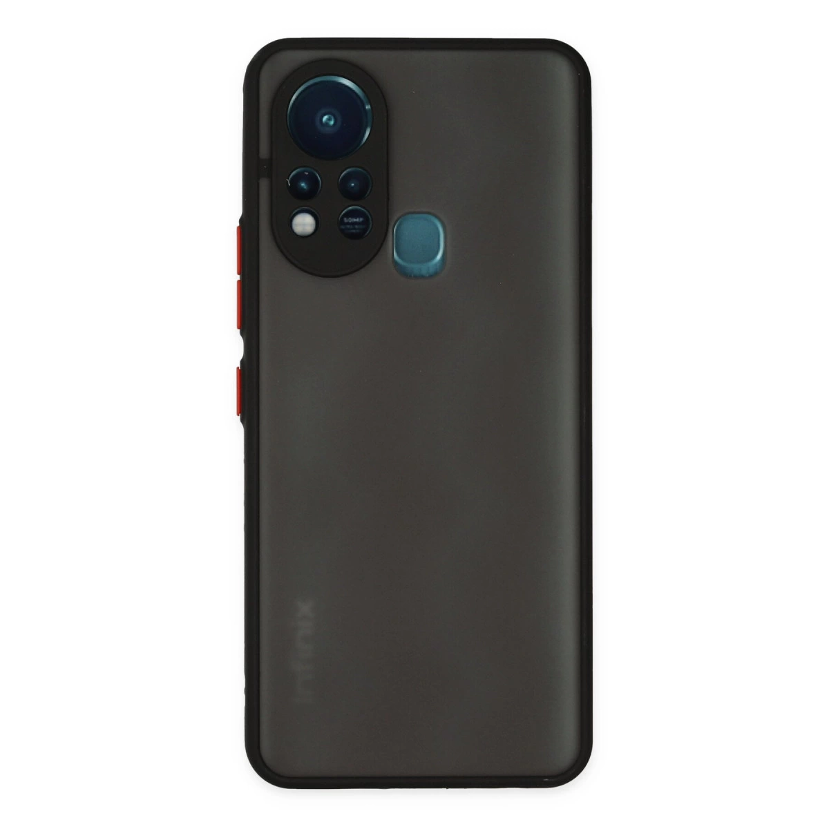 İnfinix Hot 11s Kılıf Montreal Silikon Kapak - Siyah