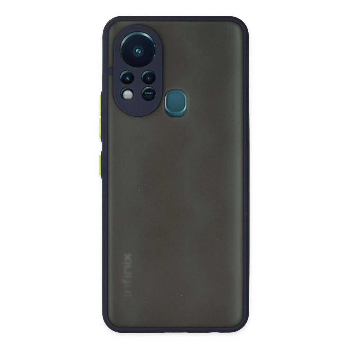 İnfinix Hot 11s Kılıf Montreal Silikon Kapak - Lacivert
