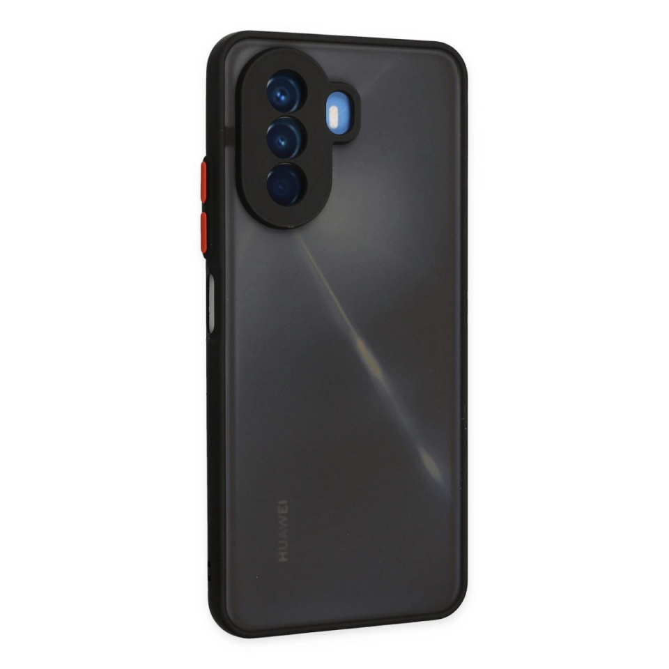 Huawei Nova Y70 Kılıf Montreal Silikon Kapak - Siyah