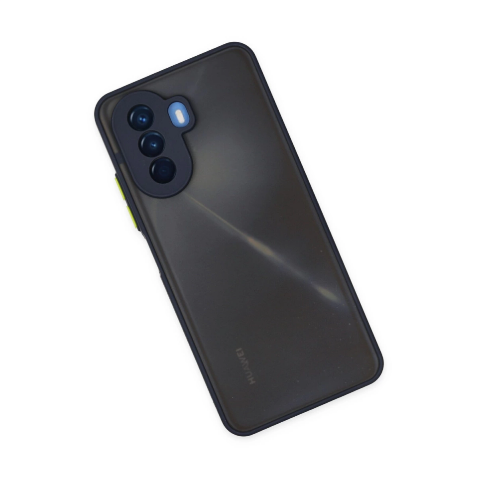 Huawei Nova Y70 Kılıf Montreal Silikon Kapak - Lacivert