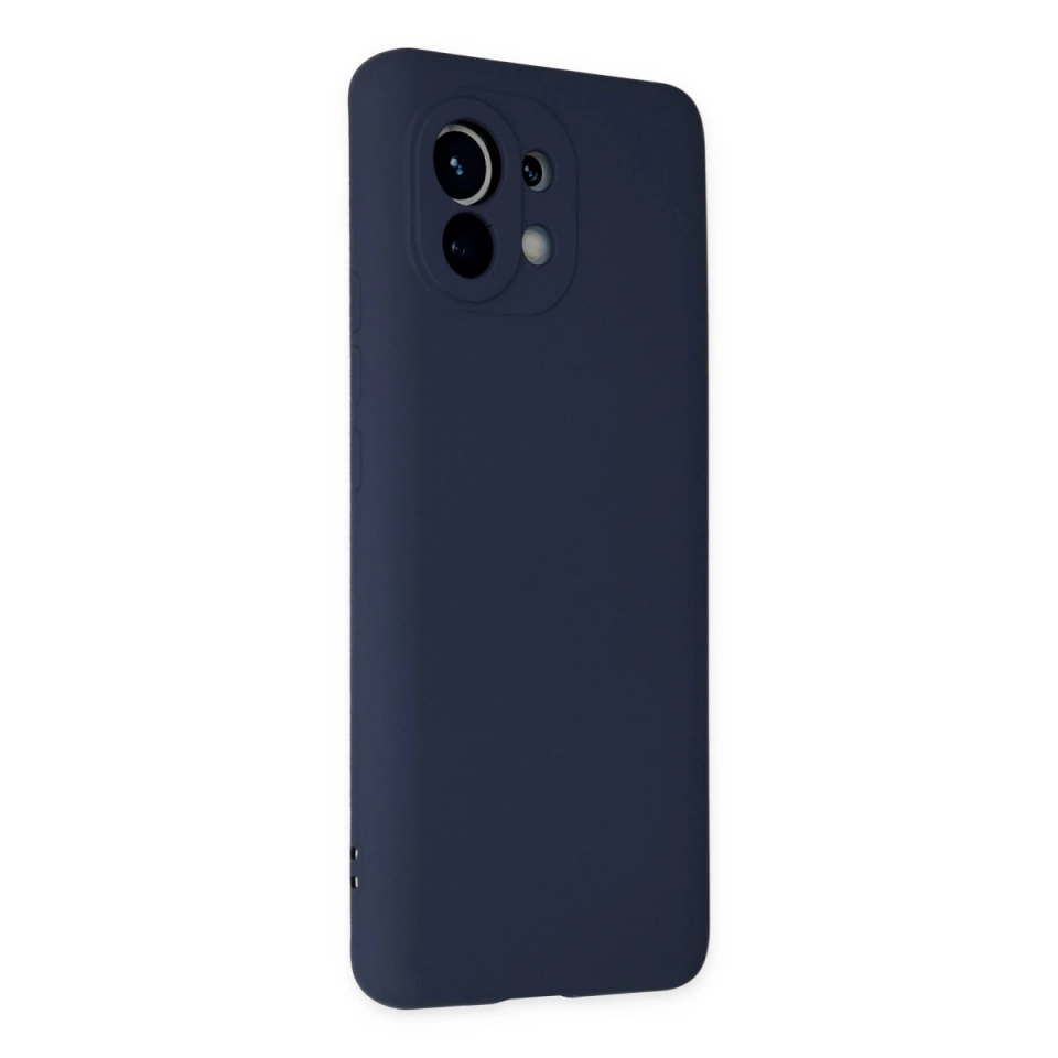 Xiaomi Mi 11 Kılıf Nano İçi Kadife Silikon - Lacivert