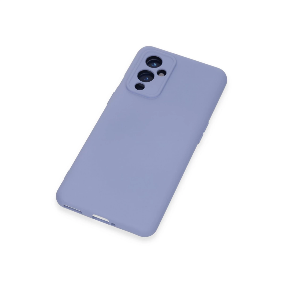One Plus 9 Kılıf Nano İçi Kadife Silikon - Lila