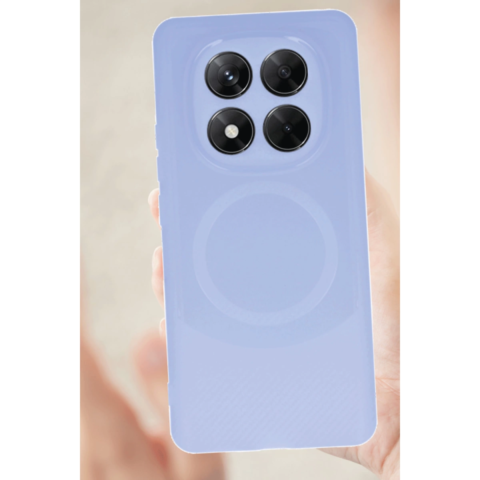 Xiaomi Redmi Note 14 Pro 4g Kılıf Maya Karbon Kapak - Lila