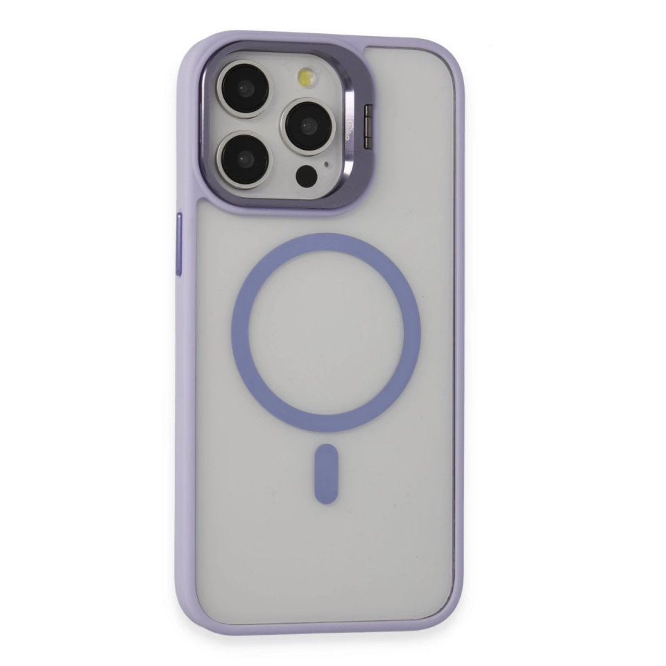 Joko İphone 15 Pro Max Kılıf Roblox Lens Magsafe Standlı Kapak - Lila