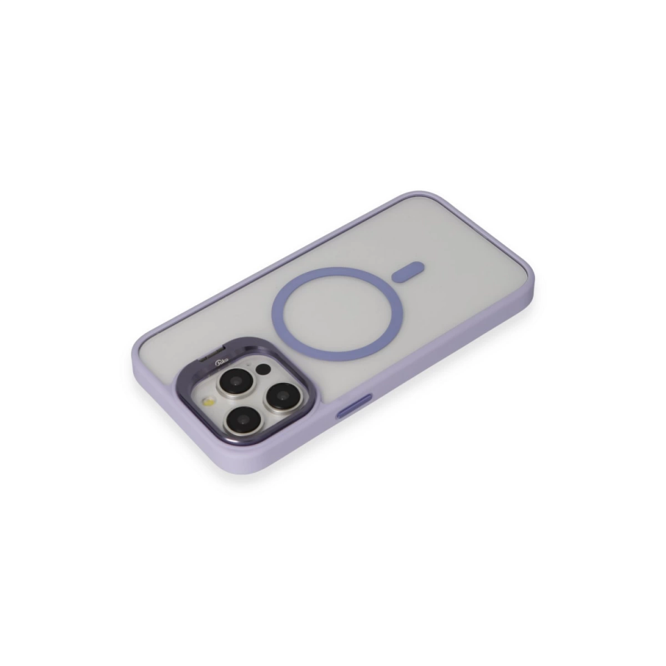 Joko İphone 15 Pro Max Kılıf Roblox Lens Magsafe Standlı Kapak - Lila