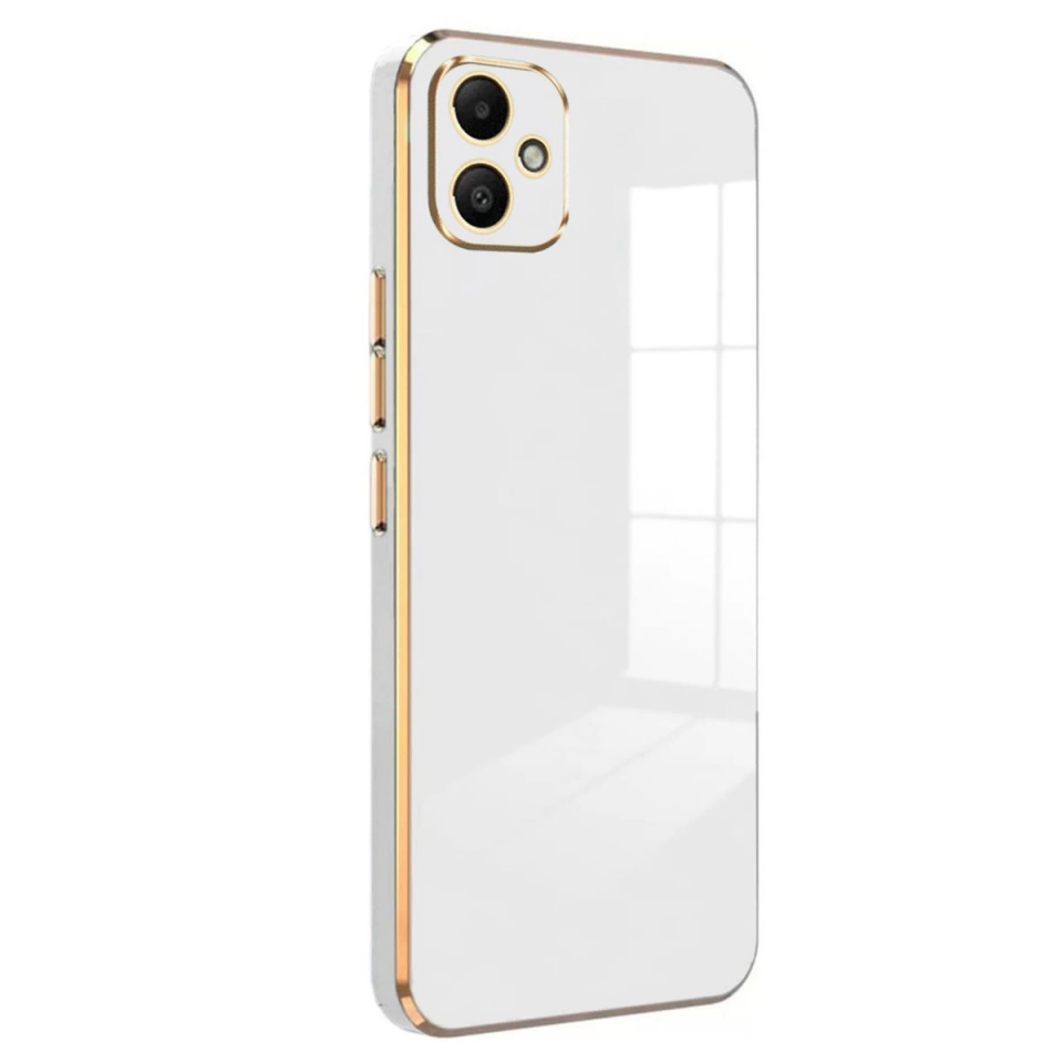 Samsung Galaxy A05 Kılıf Volet Silikon - Beyaz