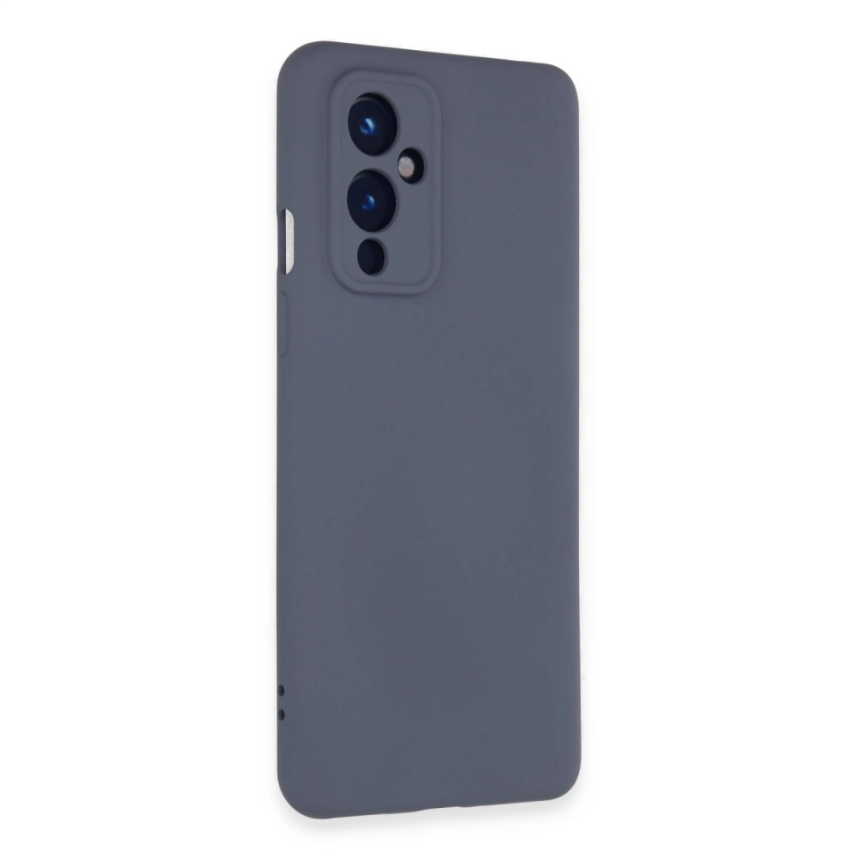 One Plus 9 Kılıf Nano İçi Kadife Silikon - Gri