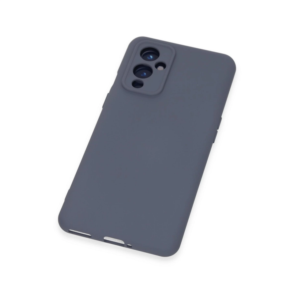 One Plus 9 Kılıf Nano İçi Kadife Silikon - Gri