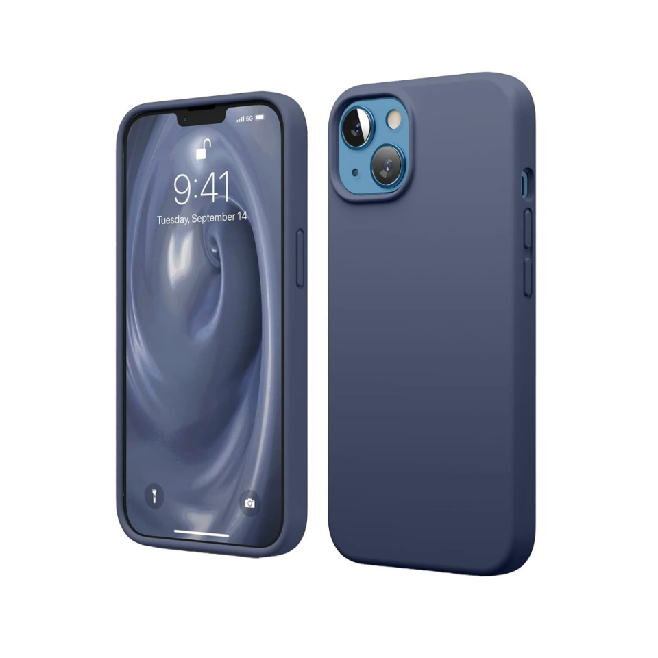 İphone 14 Kılıf First Silikon - Lacivert