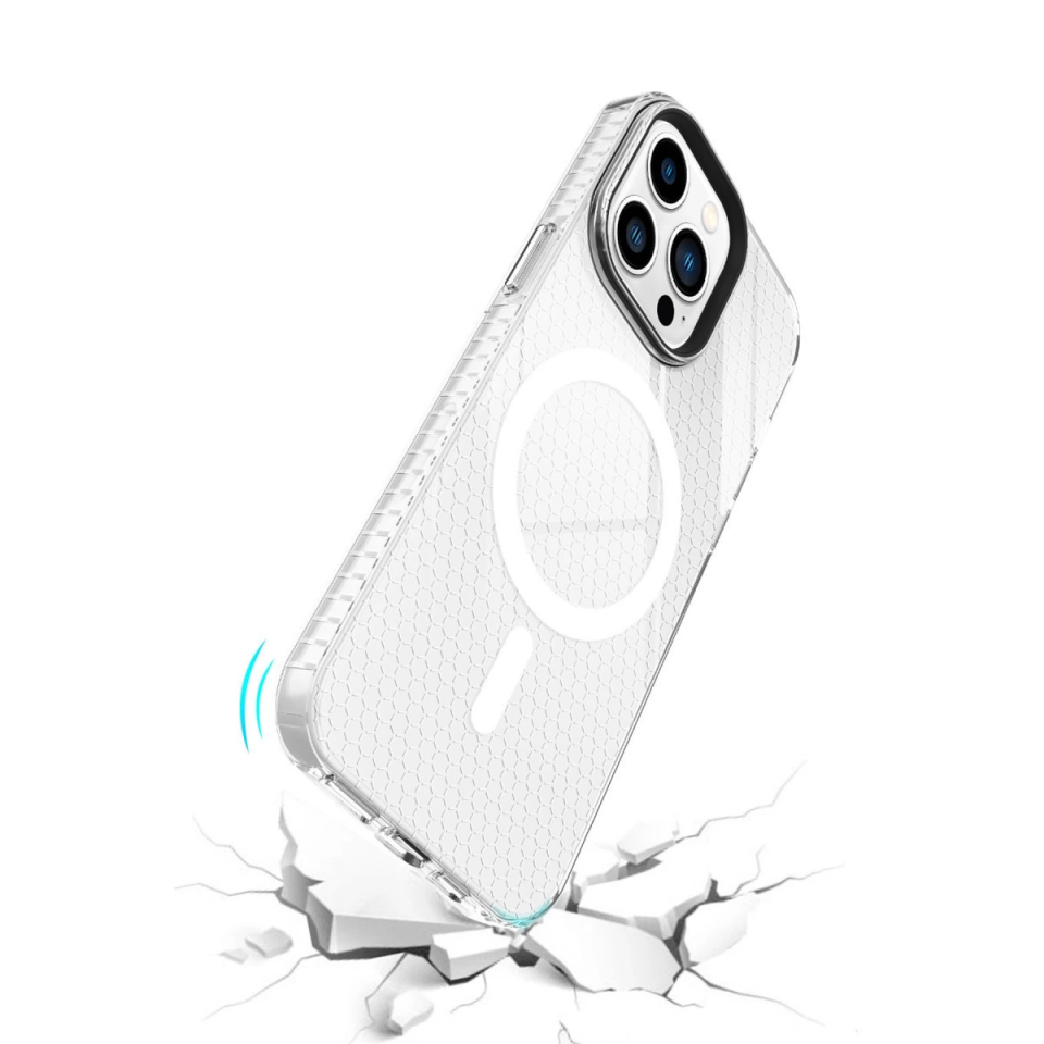 İphone 14 Pro Kılıf Beta Magneticsafe Silikon - Şeffaf
