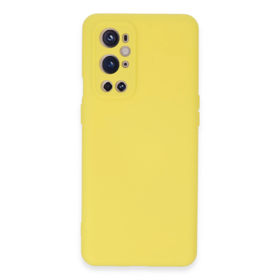 One Plus 9 Pro Kılıf Nano İçi Kadife Silikon - Sarı