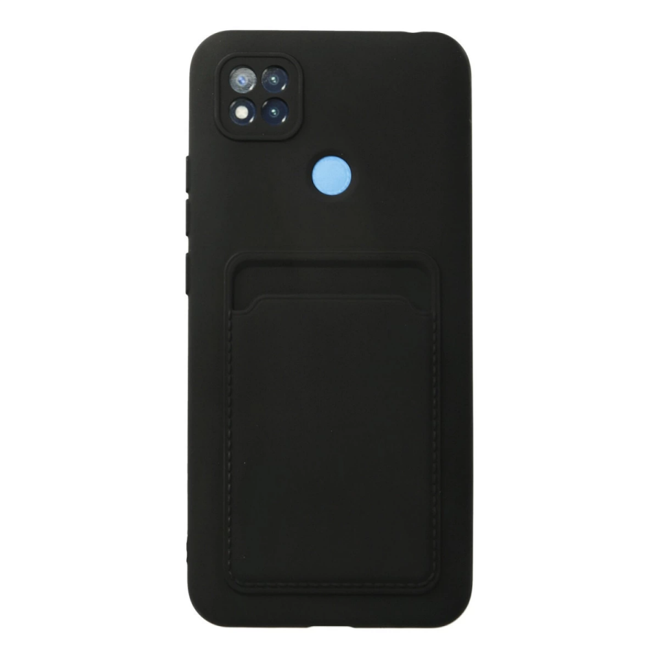 Xiaomi Redmi 9c Kılıf Kelvin Kartvizitli Silikon - Siyah