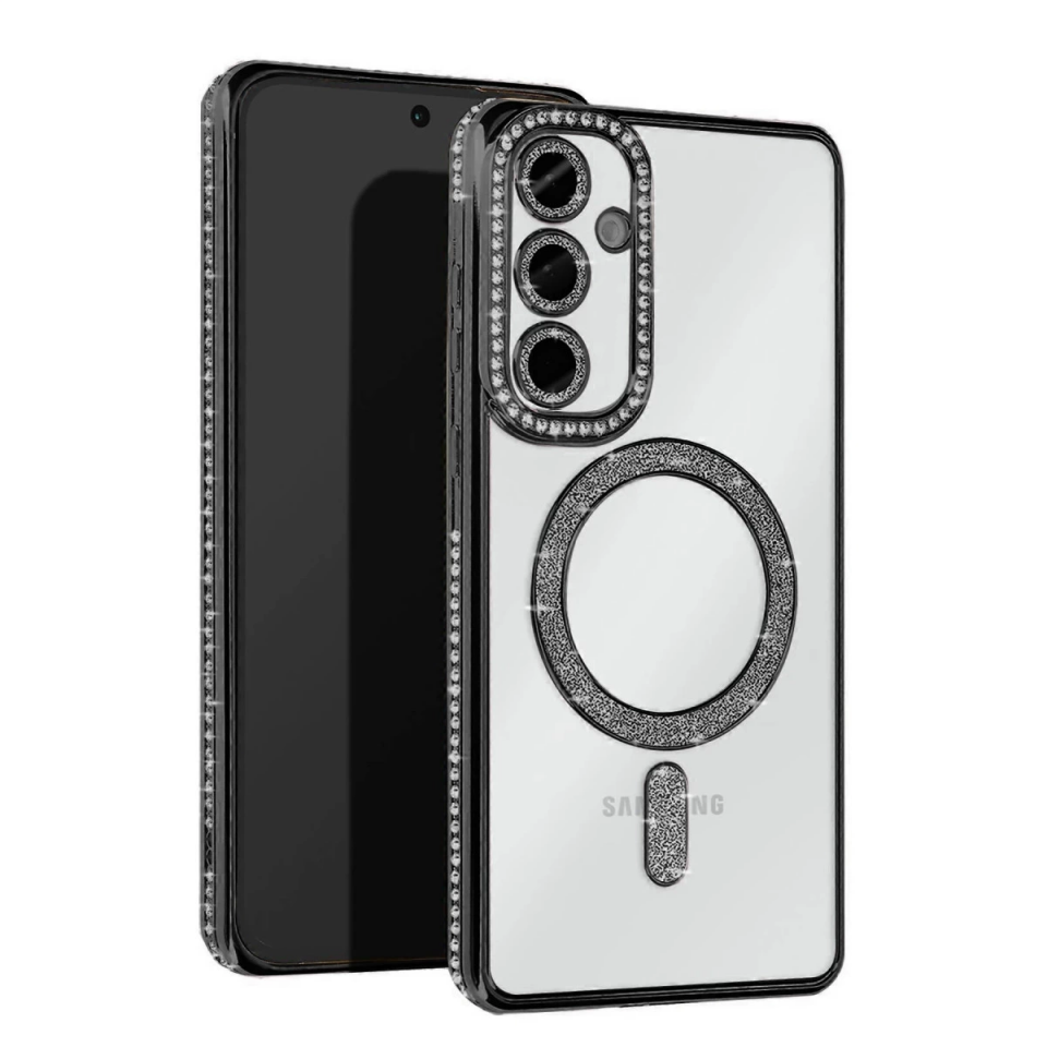 Samsung Galaxy A17 5g Joke Simli Magneticsafe Kılıf - Siyah