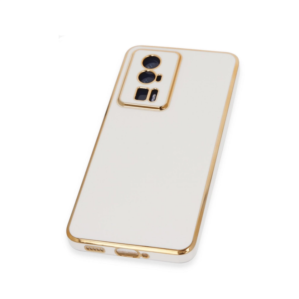 Xiaomi Poco F5 Pro Kılıf Volet Silikon - Beyaz