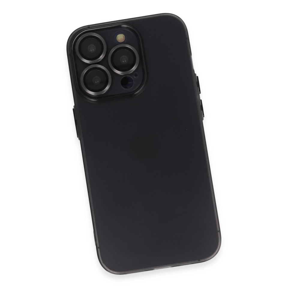 İphone 13 Pro Kılıf Luko Lens Silikon - Siyah