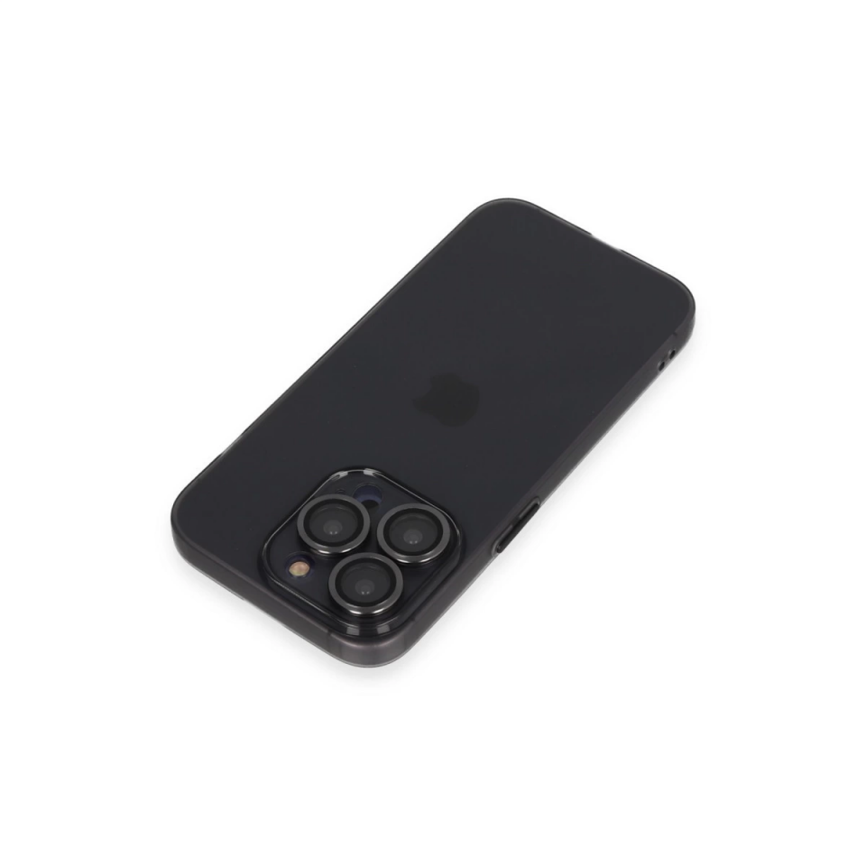 İphone 13 Pro Kılıf Luko Lens Silikon - Siyah