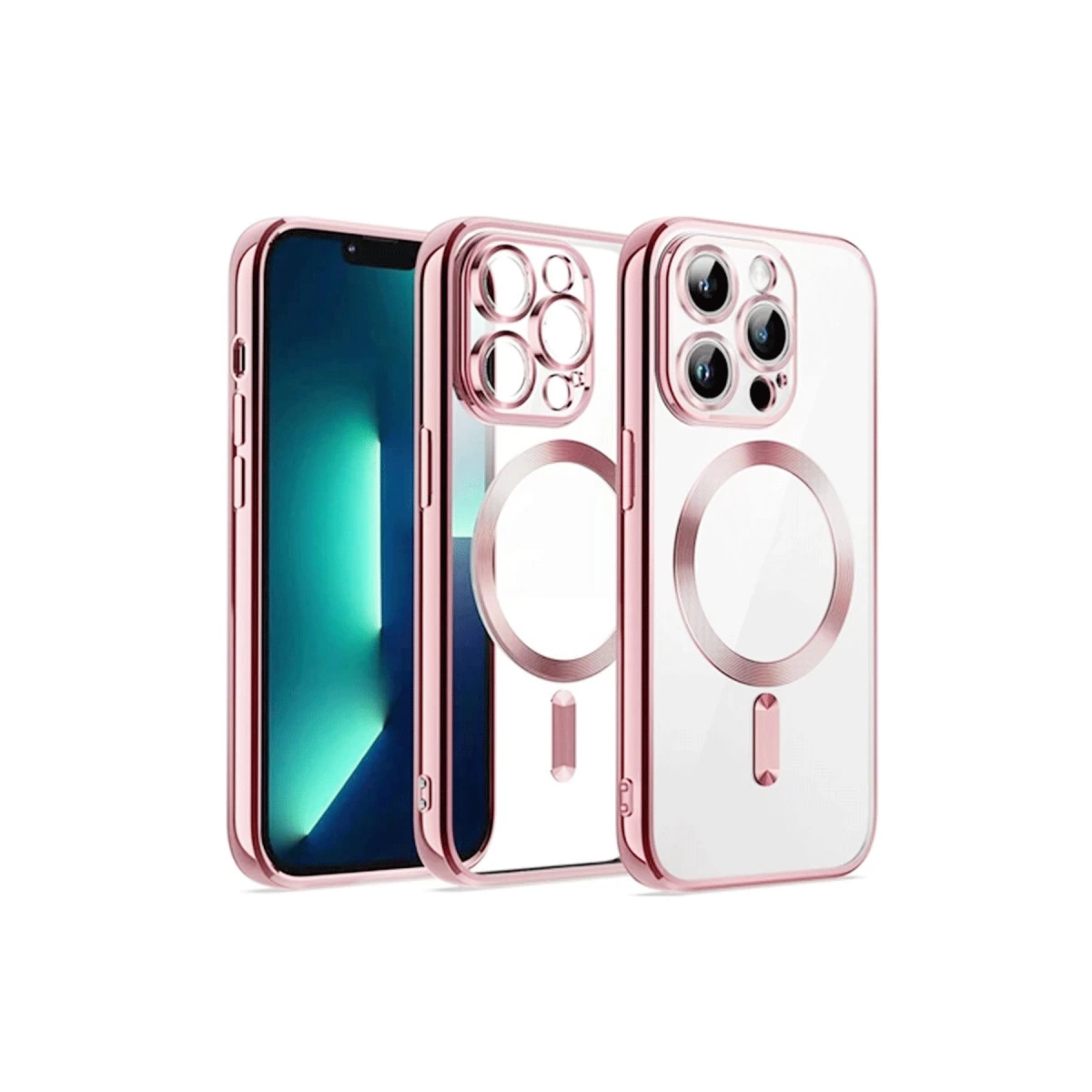 İphone 15 Kılıf Kross Magneticsafe Kapak - Pembe
